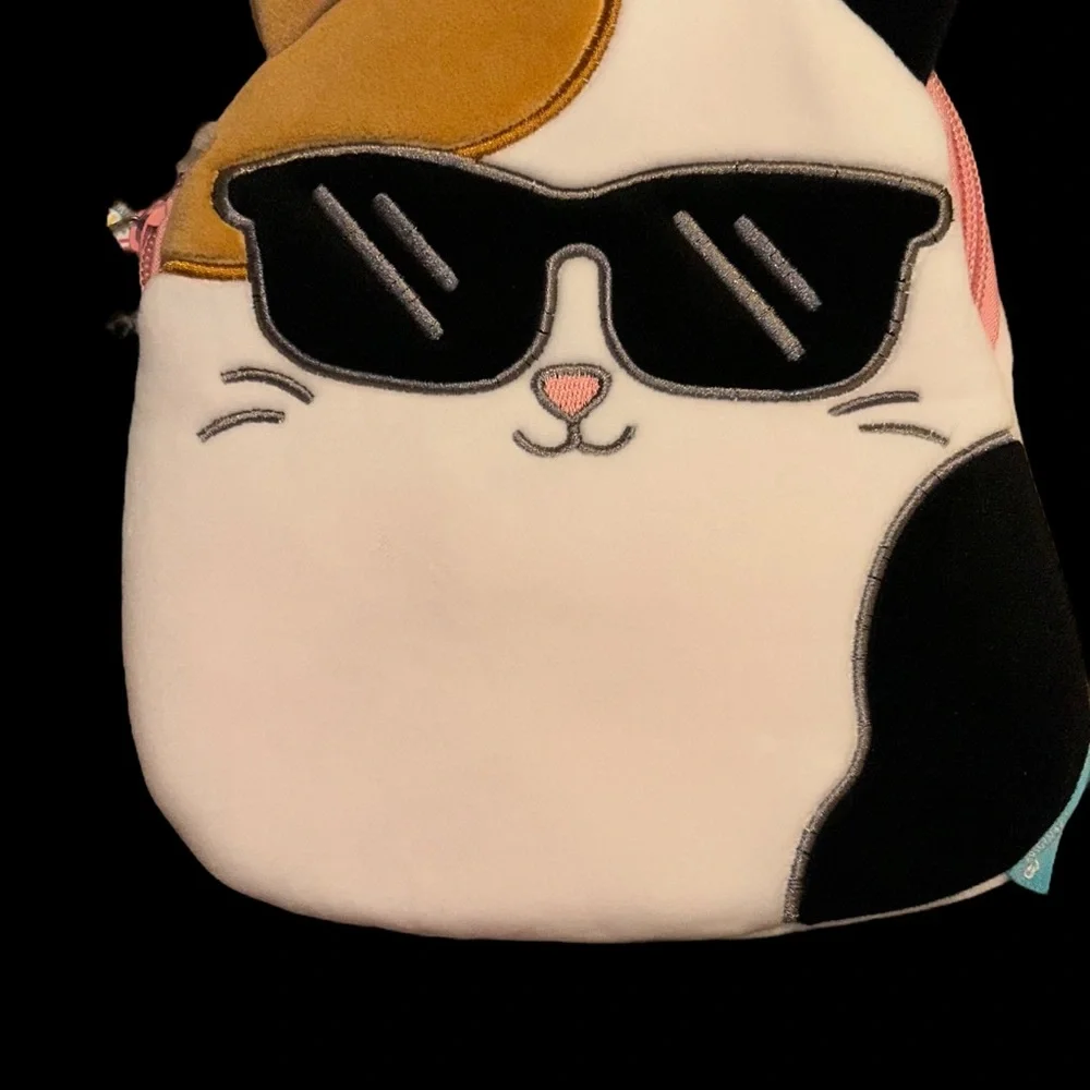 Cam the Cat Design Squishmallow Pouch w/ Clip